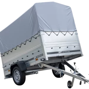 Führerschein B Anhänger Garden Trailer 230 KIPP mit Stützrad, zusätzlichen Bordwänden, Hochplane und Hochspriegel H800-Neu