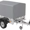 Kipper Anhänger 750 kg Garden Trailer 150 KIPP 150×106 cm [mit Hochplane, Hochspriegel und Stützrad]-Neu