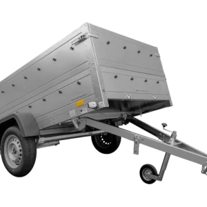 Pkw Anhänger Kipper 230×125 Garden Trailer 230 KIPP Unitrailer 750 kg mit Stützrad und zusätzlichen Bordwänden-Neu