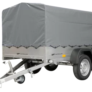 Unitrailer Garden Trailer Anhänger 264/2 Kipp Mit Stützrad, Spriegel Und Grauer Plane-Neu